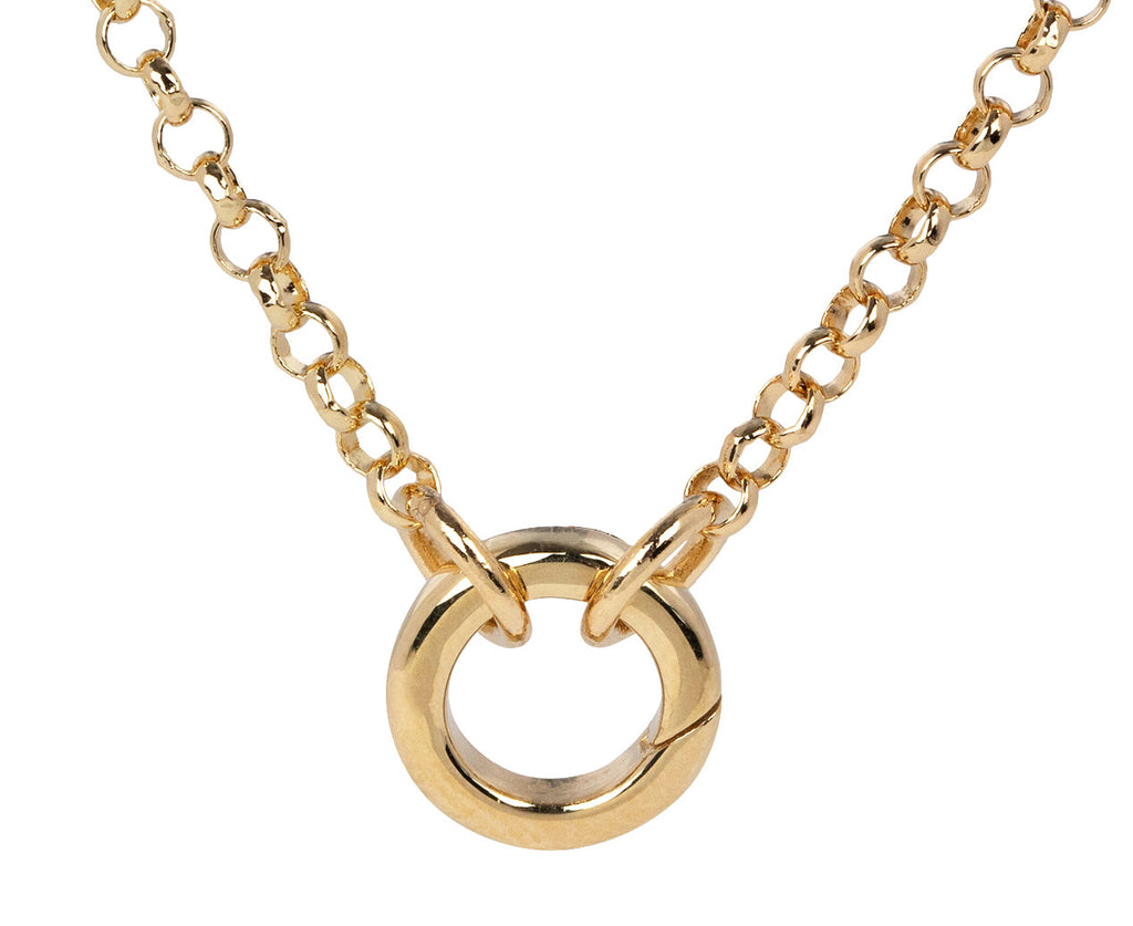 Medium Gold T-Bar On Belcher Chain - Tilly Sveaas Jewellery